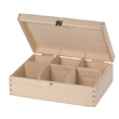 Tea box - 6 compartments - 21 x 16 x 7 cm