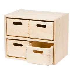 Rack - with 2 compartments - 44 x 30,5 x Ht 35 cm