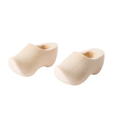 Wooden clogs 4 cm - pair